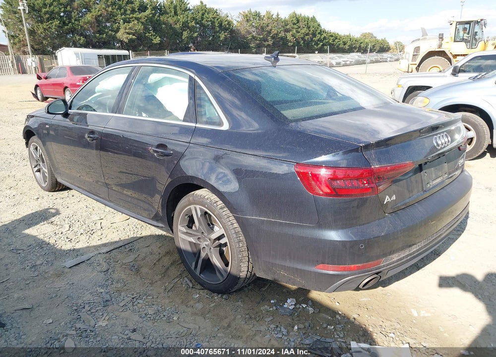2017 AUDI A4 2.0T PREMIUM VIN: WAUENAF44HN019878