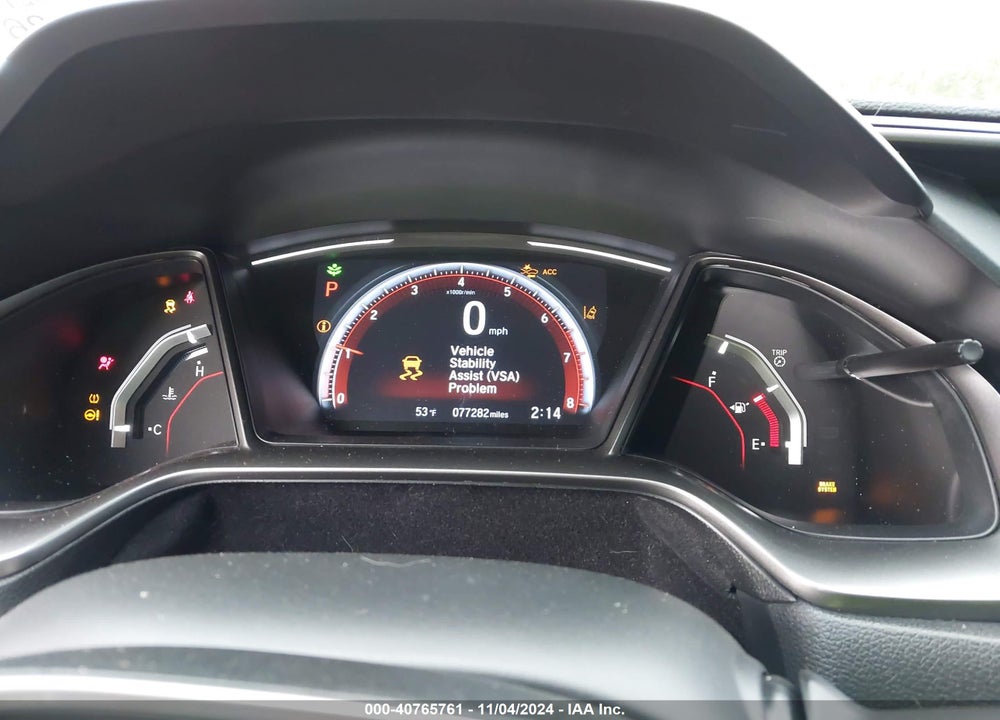 2019 HONDA CIVIC SPORT TOURING VIN: SHHFK7H96KU403726