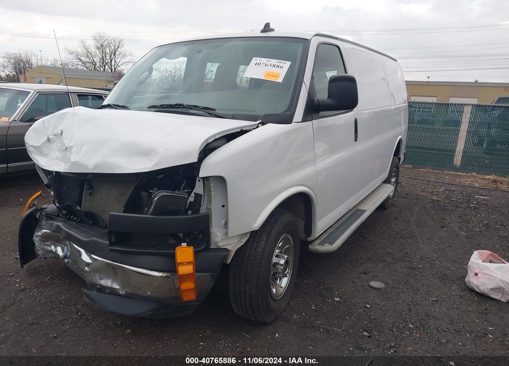 2022 GMC SAVANA CARGO RWD 2500 REGULAR WHEELBASE WORK VAN VIN: 1GTW7AF76N1205808