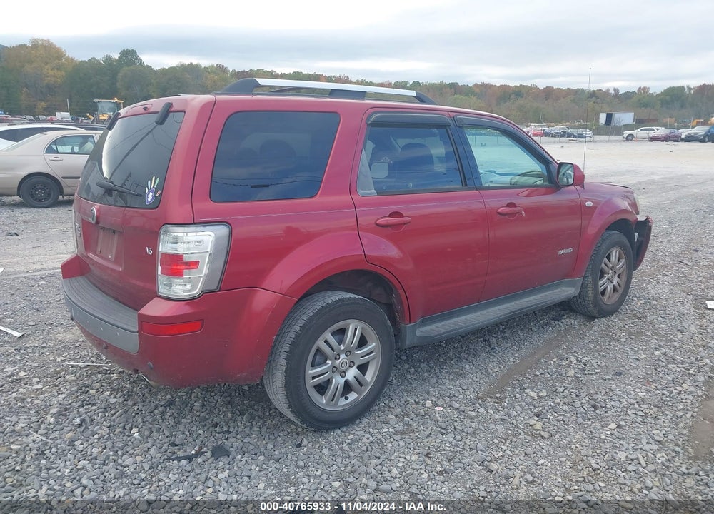 2008 MERCURY MARINER PREMIER VIN: 4M2CU87148KJ31635