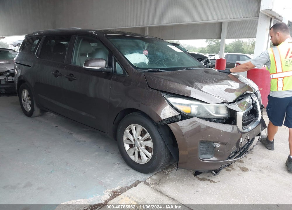 2016 KIA SEDONA LX VIN: KNDMB5C12G6148879