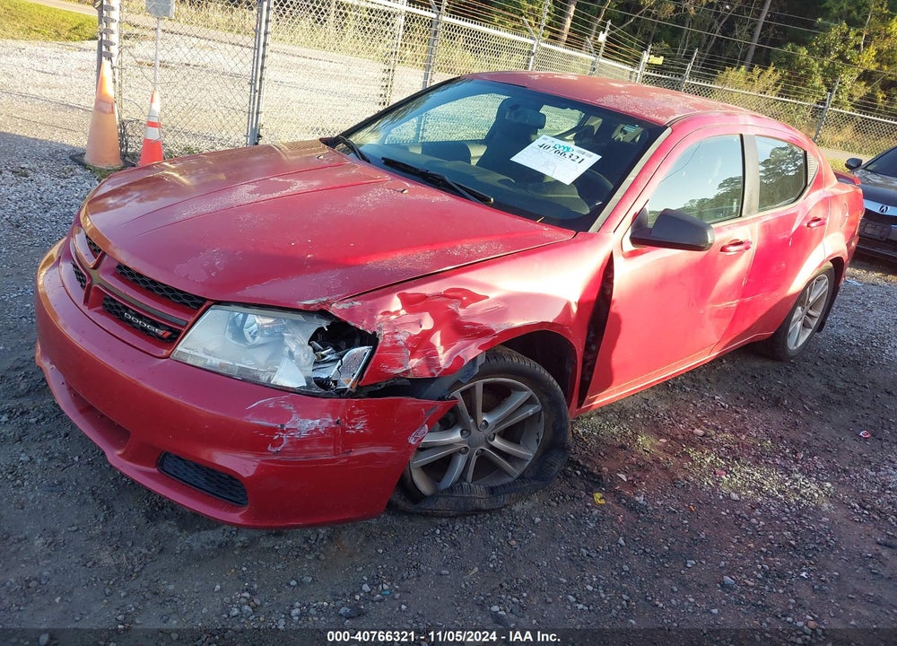 2014 DODGE AVENGER VIN: 1C3CDZAB0EN155118