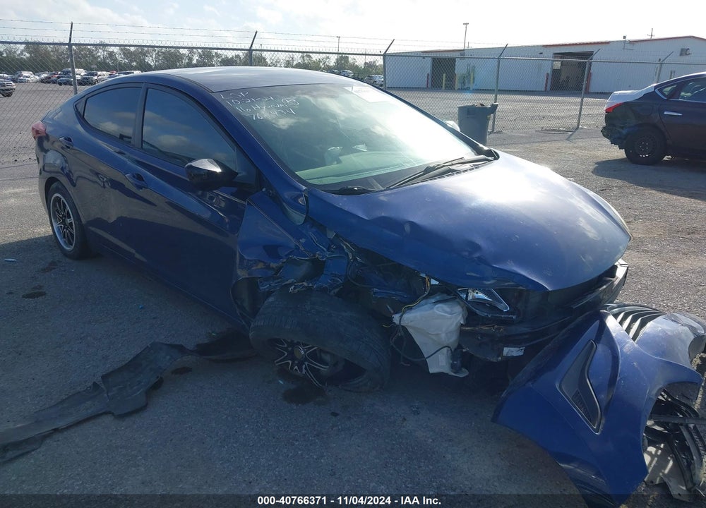 2016 HYUNDAI ELANTRA SE VIN: 5NPDH4AE1GH768434