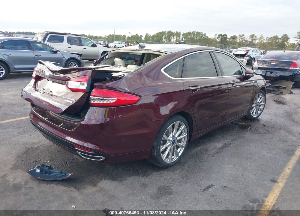2018 FORD FUSION PLATINUM VIN: 3FA6P0K98JR115518