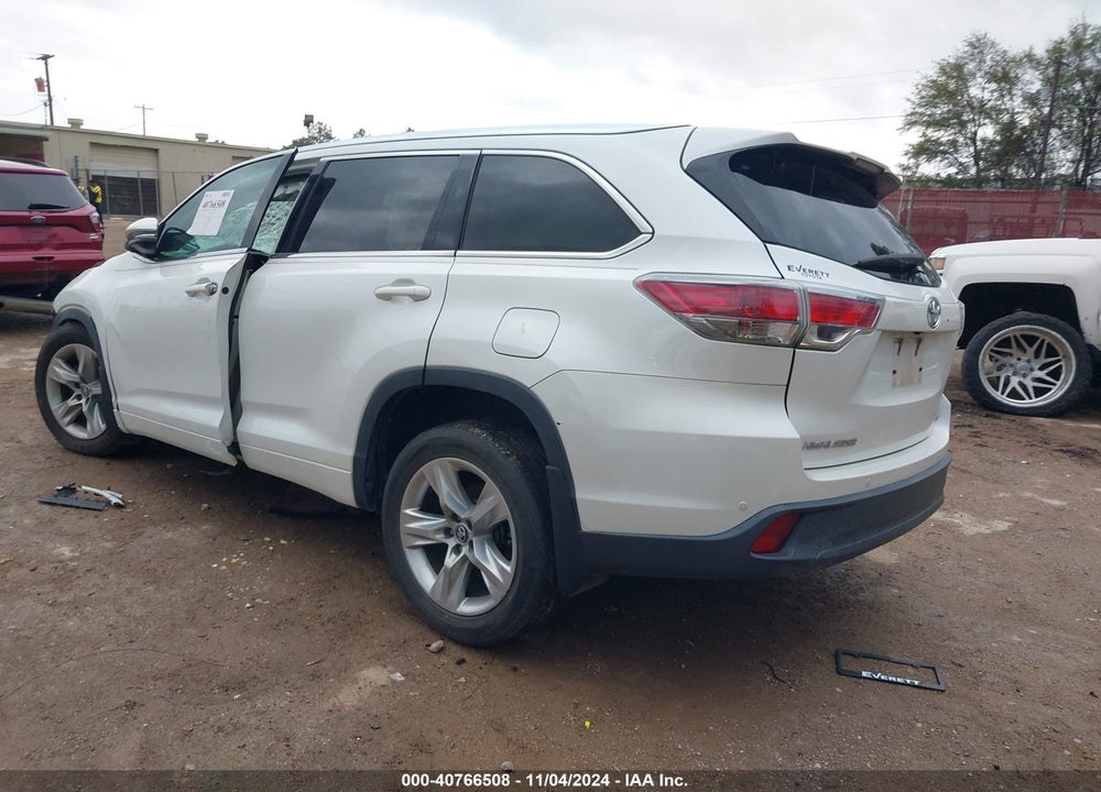 2016 TOYOTA HIGHLANDER LIMITED V6 VIN: 5TDYKRFH3GS159813