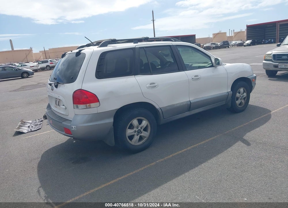 2006 HYUNDAI SANTA FE GLS VIN: KM8SC13DX6U086970