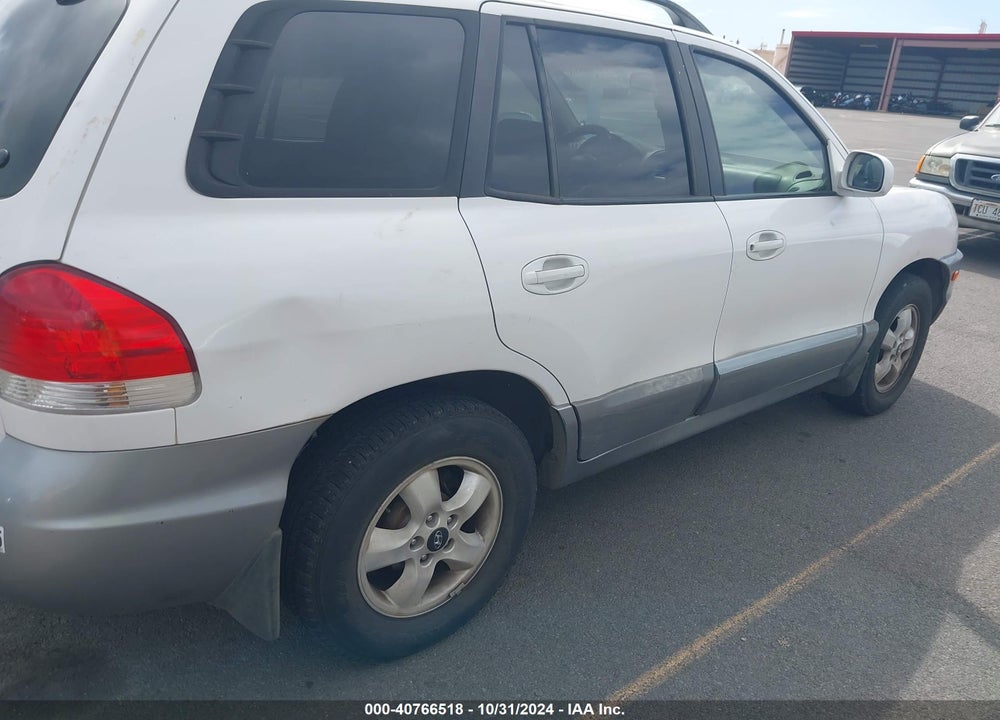 2006 HYUNDAI SANTA FE GLS VIN: KM8SC13DX6U086970