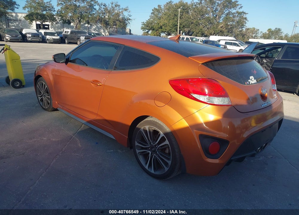 2016 HYUNDAI VELOSTER TURBO VIN: KMHTC6AE3GU277502