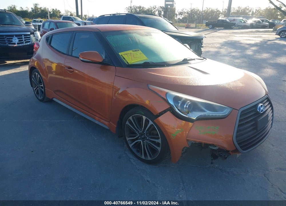 2016 HYUNDAI VELOSTER TURBO VIN: KMHTC6AE3GU277502