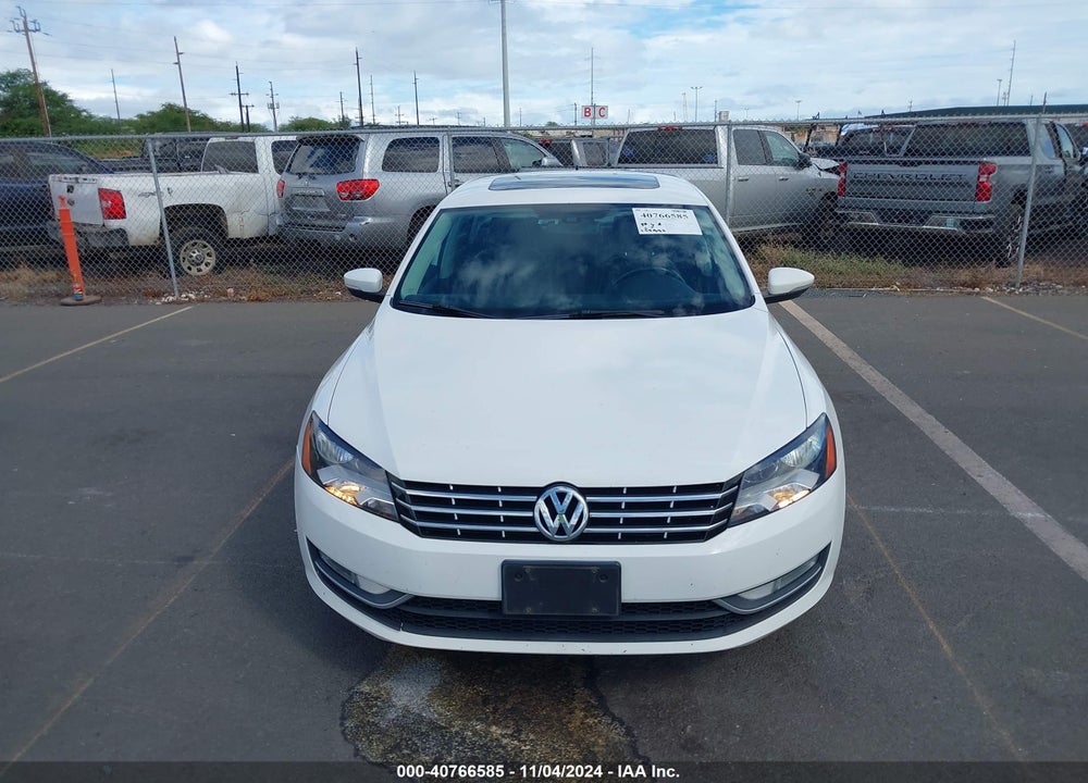 2012 VOLKSWAGEN PASSAT 2.0L TDI SE VIN: 1VWBN7A35CC105855