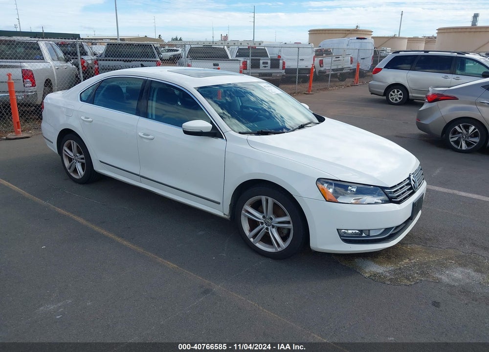 2012 VOLKSWAGEN PASSAT 2.0L TDI SE VIN: 1VWBN7A35CC105855