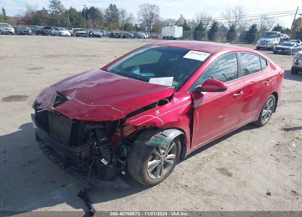 2018 HYUNDAI ELANTRA SEL VIN: 5NPD84LF8JH275539