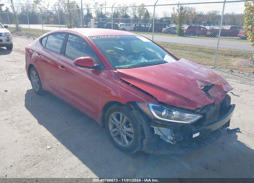 2018 HYUNDAI ELANTRA SEL VIN: 5NPD84LF8JH275539