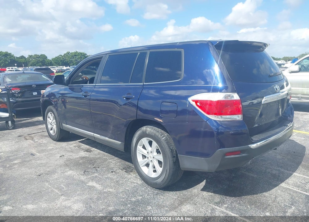 2012 TOYOTA HIGHLANDER VIN: 5TDZA3EH8CS029221