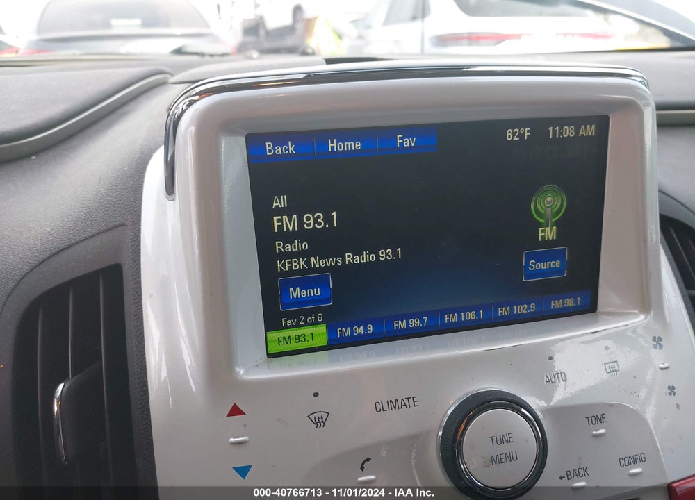2013 CHEVROLET VOLT VIN: 1G1RE6E43DU103069