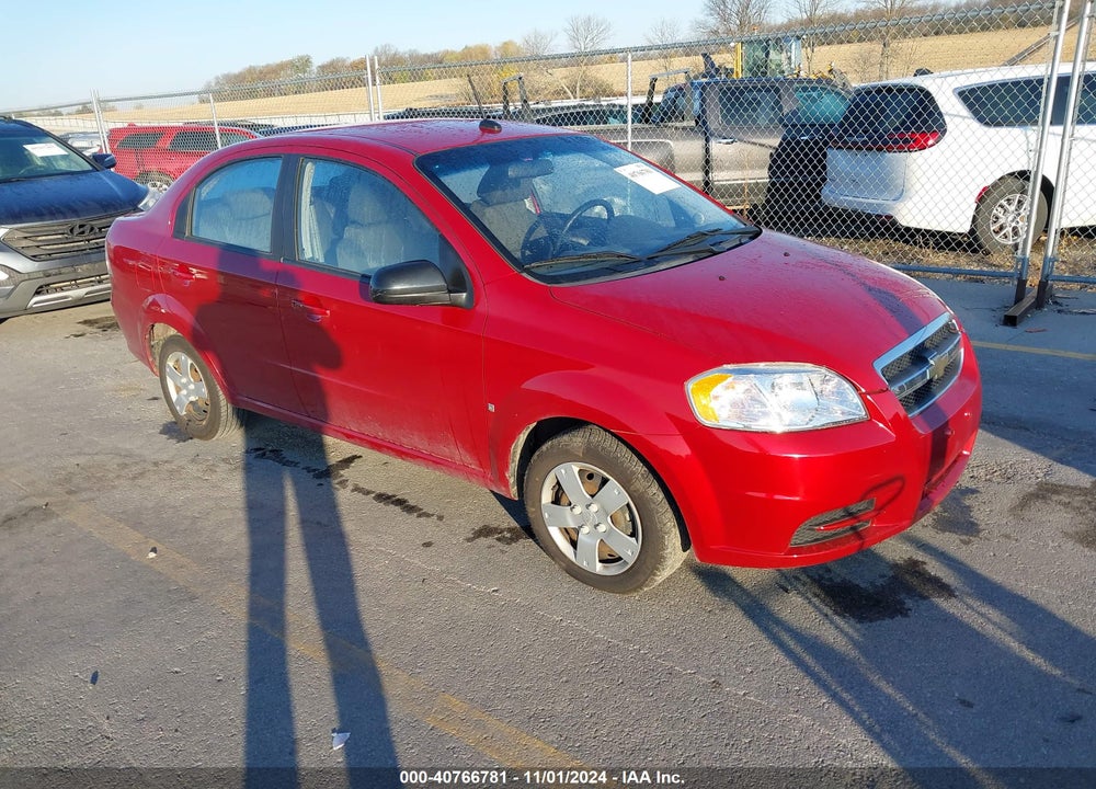 2009 CHEVROLET AVEO LT VIN: KL1TD56E69B344491