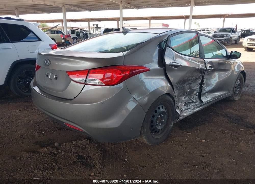 2012 HYUNDAI ELANTRA GLS VIN: 5NPDH4AE6CH148303