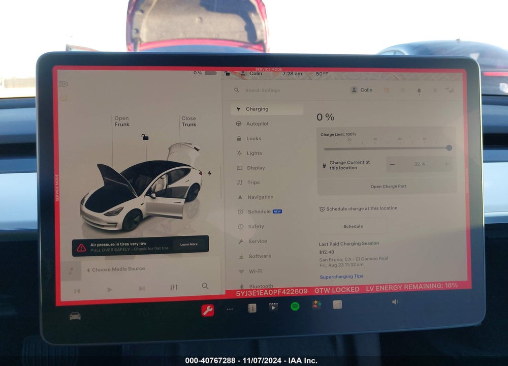 2023 TESLA MODEL 3 REAR-WHEEL DRIVE VIN: 5YJ3E1EA0PF422609