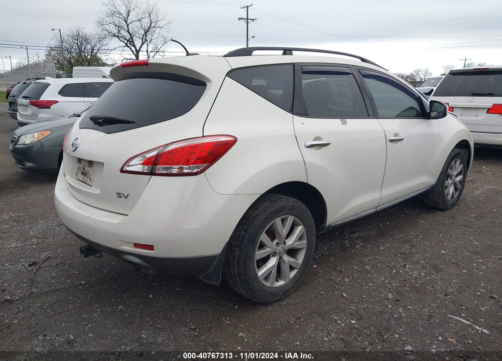 2013 NISSAN MURANO SV VIN: JN8AZ1MU1DW203046