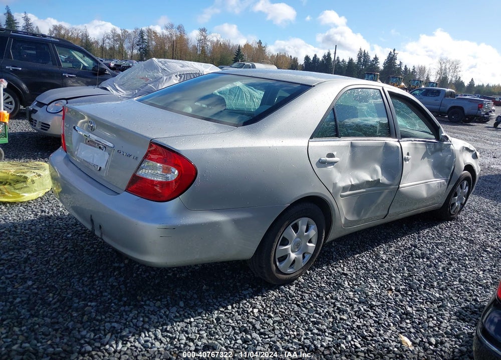 2004 TOYOTA CAMRY LE VIN: 4T1BE32K64U813556