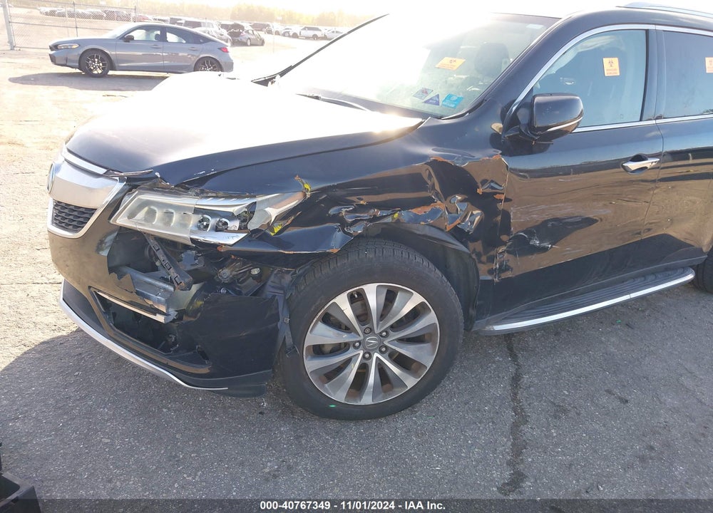 2014 ACURA MDX TECHNOLOGY PACKAGE VIN: 5FRYD4H42EB036558