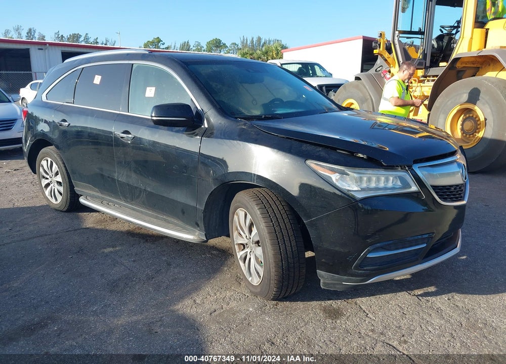 2014 ACURA MDX TECHNOLOGY PACKAGE VIN: 5FRYD4H42EB036558