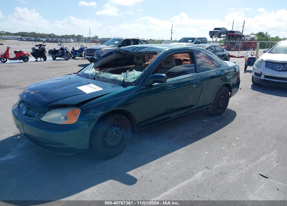 2002 HONDA CIVIC LX VIN: 1HGEM22692L050292
