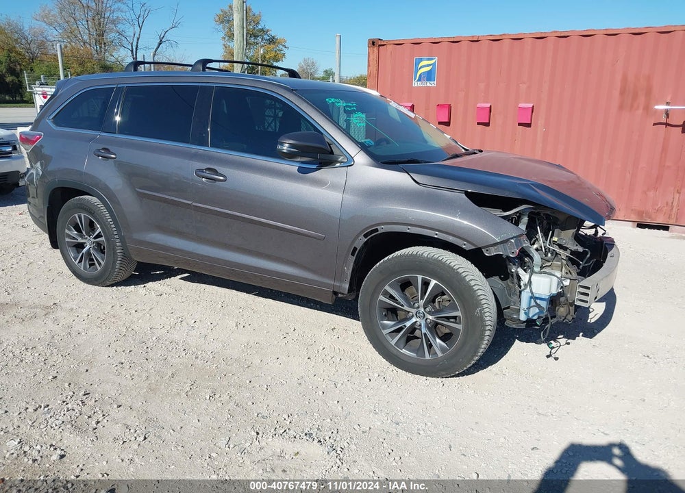 2016 TOYOTA HIGHLANDER XLE V6 VIN: 5TDJKRFH1GS310536