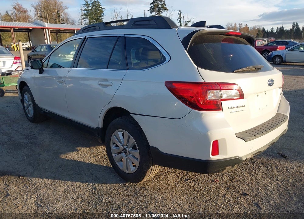 2017 SUBARU OUTBACK 2.5I PREMIUM VIN: 4S4BSACC3H3226201