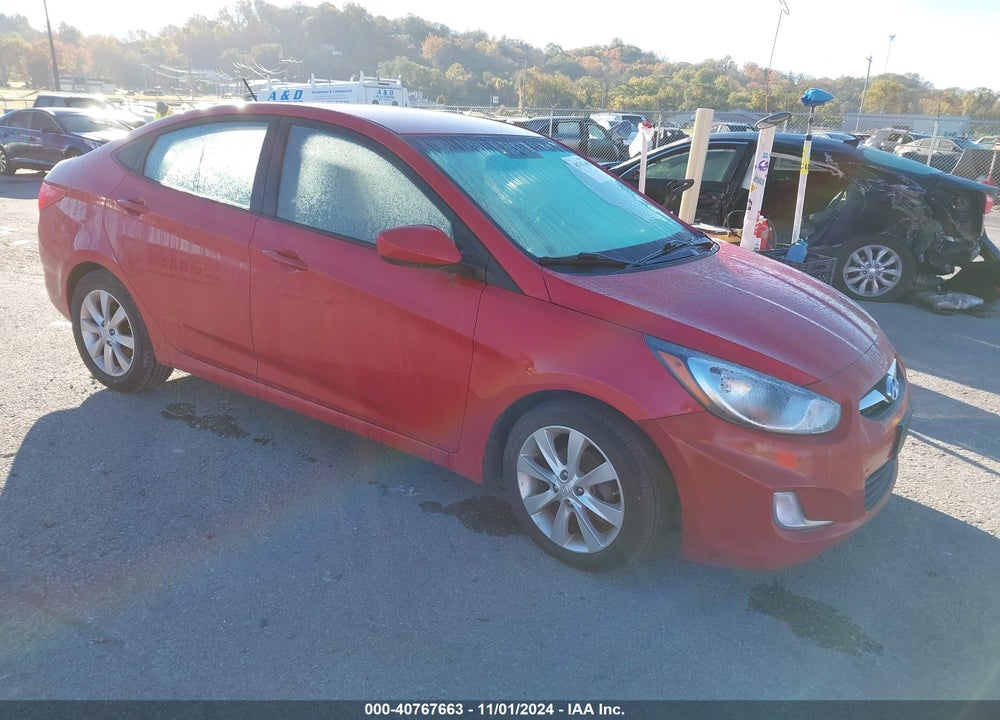 2012 HYUNDAI ACCENT GLS VIN: KMHCU4AEXCU038699