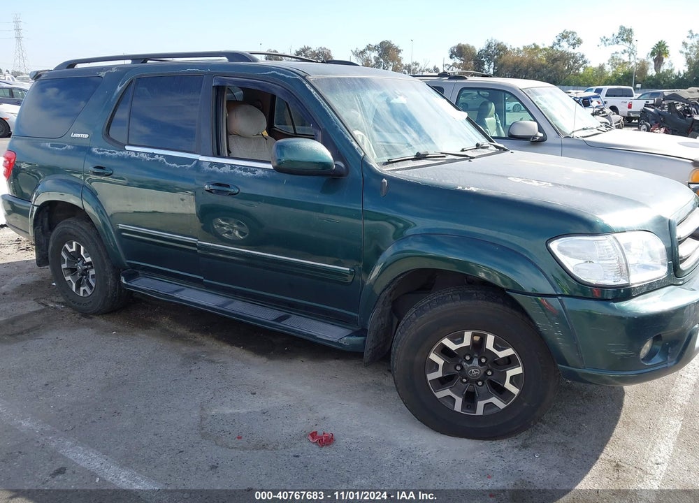 2002 TOYOTA SEQUOIA LIMITED V8 VIN: 5TDZT38A52S072762