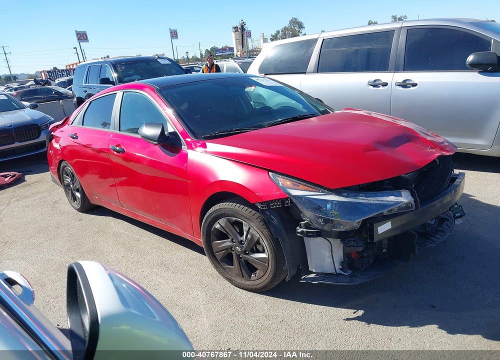 2021 HYUNDAI ELANTRA SEL VIN: 5NPLS4AG1MH052806