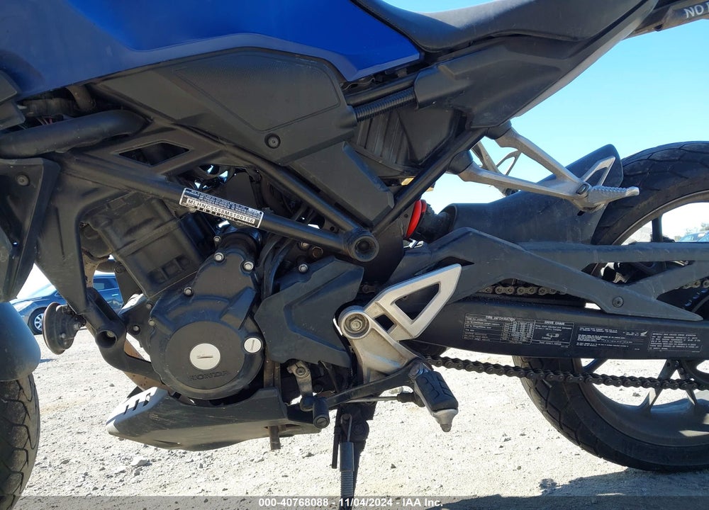2021 HONDA CBF300 NA VIN: MLHNC5558M5100156