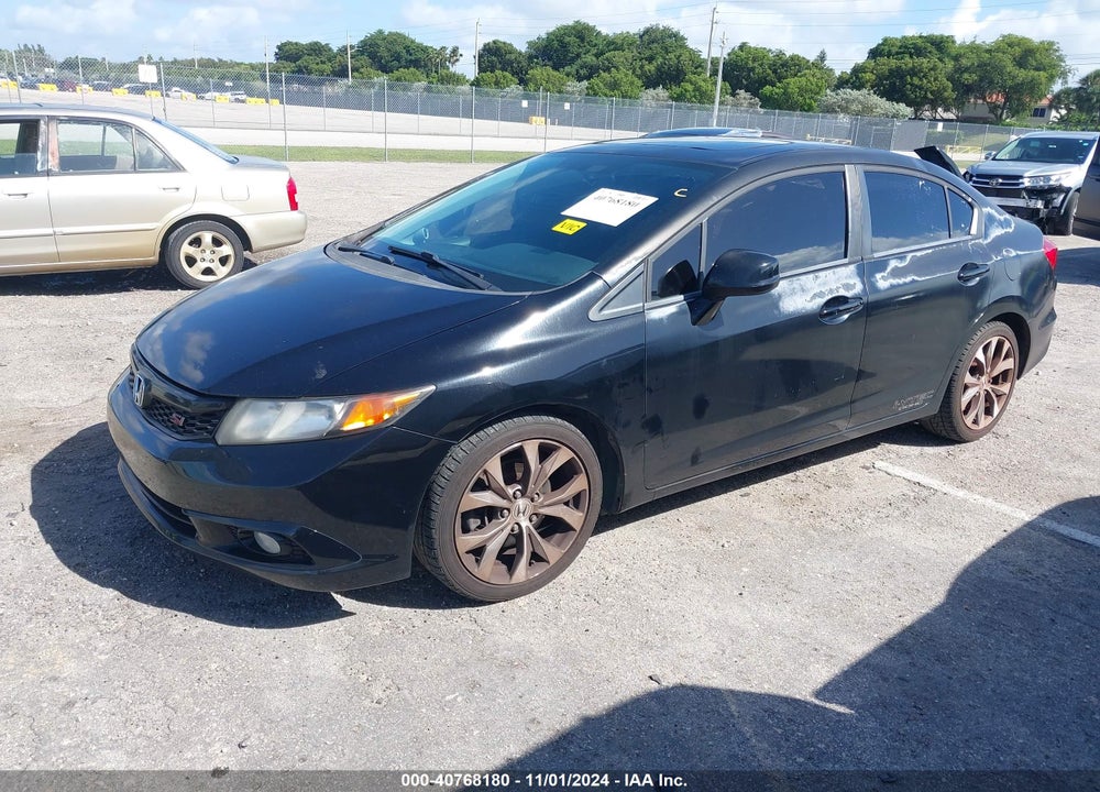 2012 HONDA CIVIC SI VIN: 2HGFB6E52CH702611