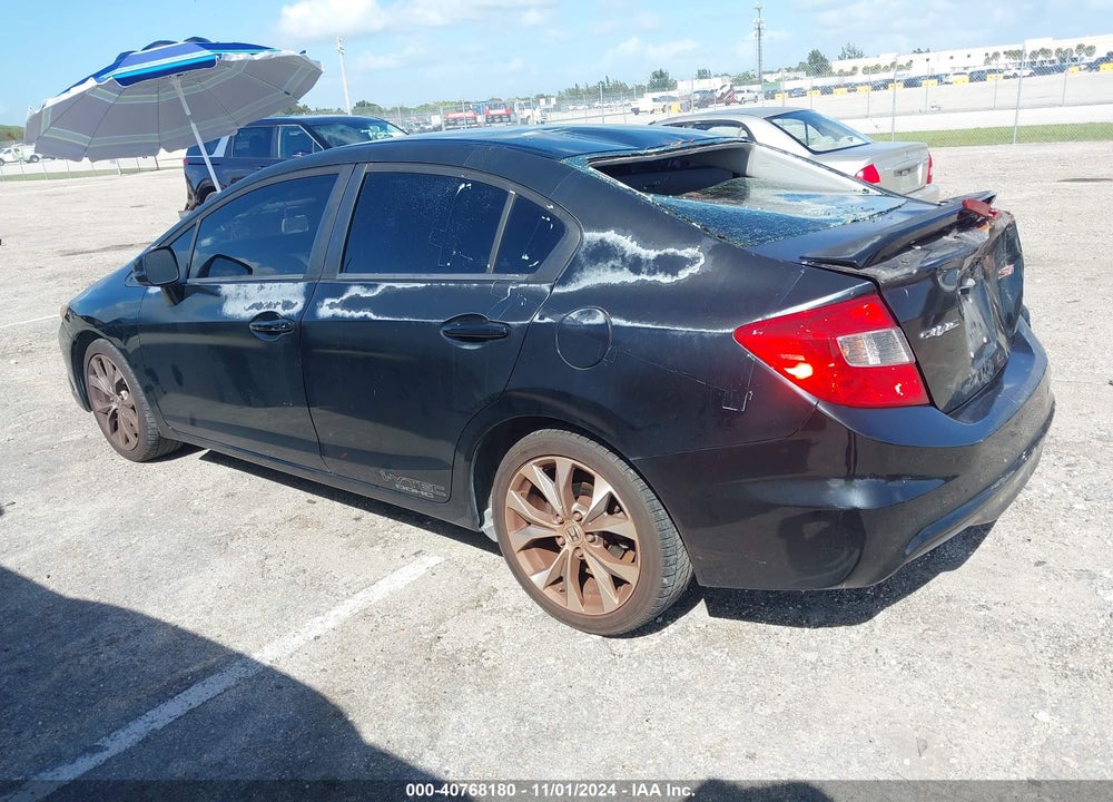 2012 HONDA CIVIC SI VIN: 2HGFB6E52CH702611