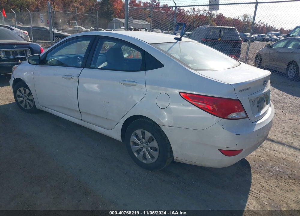 2016 HYUNDAI ACCENT SE VIN: KMHCT4AE8GU963622