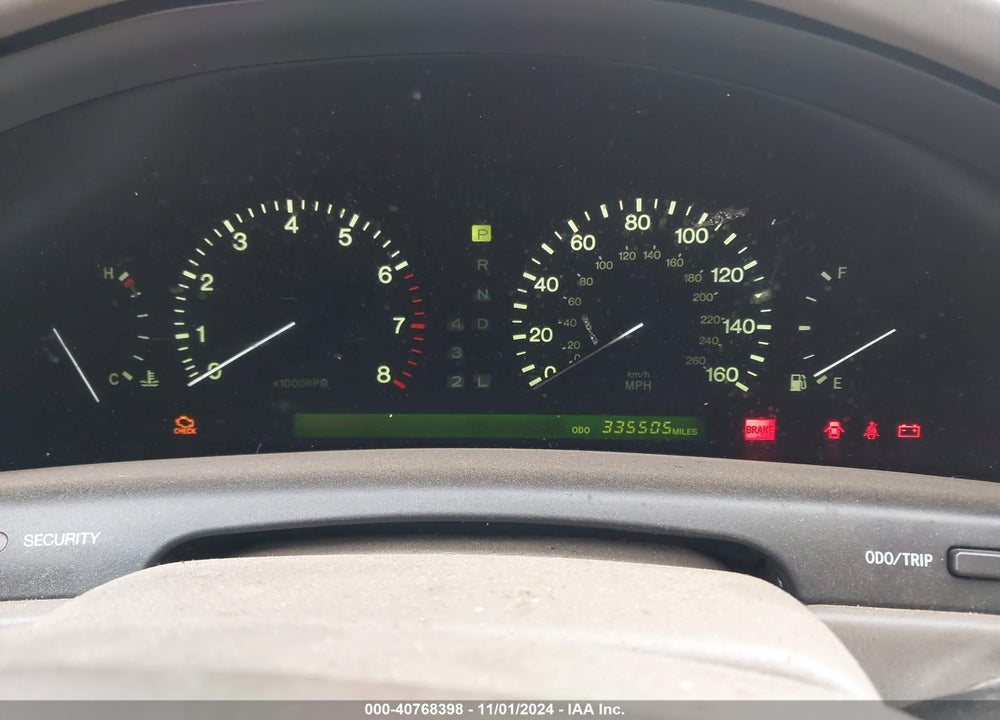 2000 LEXUS LS 400 VIN: JT8BH28F3Y0176623