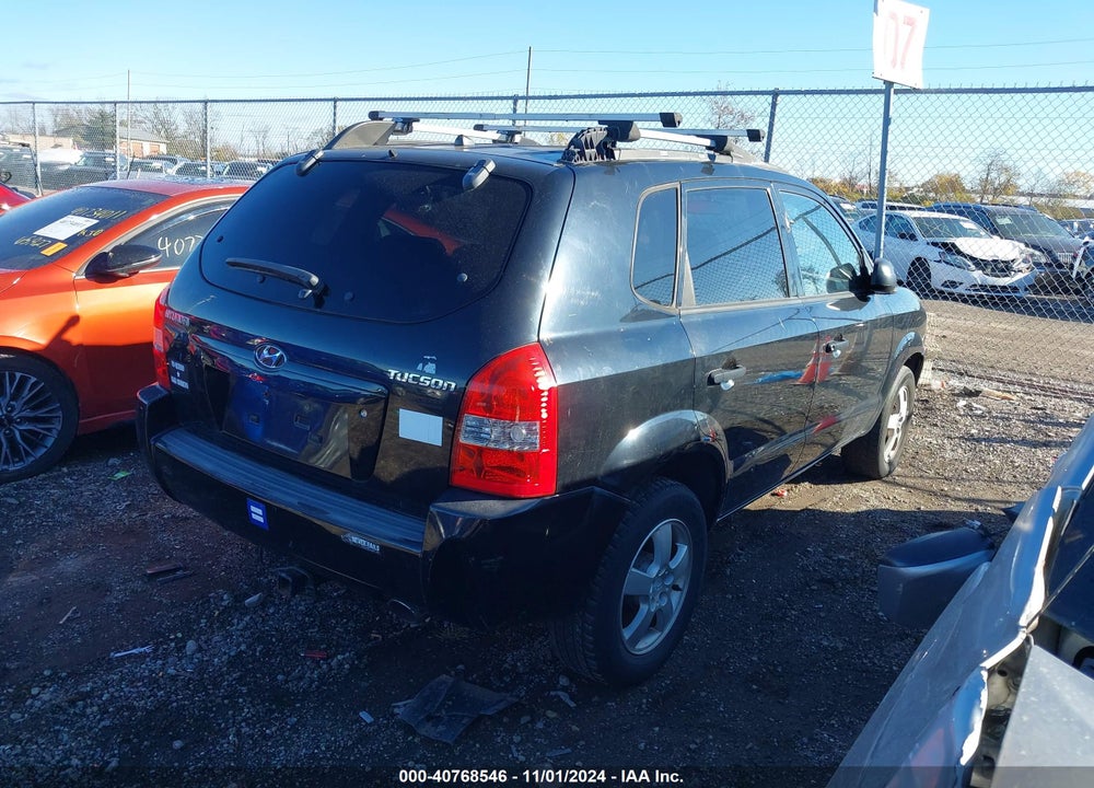 2008 HYUNDAI TUCSON GLS VIN: KM8JM12B18U708397