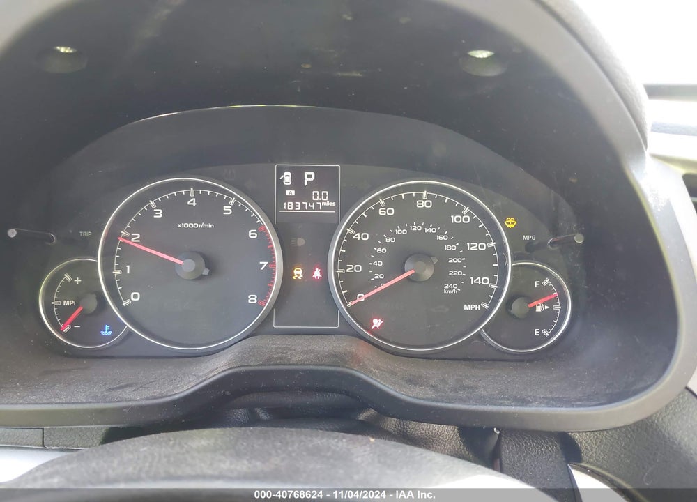 2013 SUBARU OUTBACK 2.5I PREMIUM VIN: 4S4BRCGC3D3308750