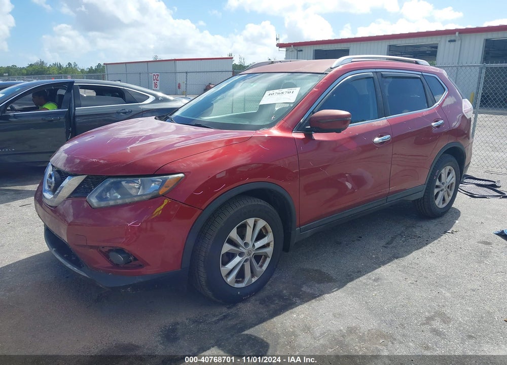 2016 NISSAN ROGUE SV VIN: KNMAT2MT6GP690558