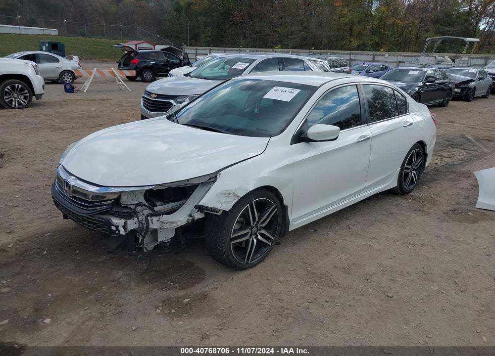 2016 HONDA ACCORD SPORT VIN: 1HGCR2F65GA099365