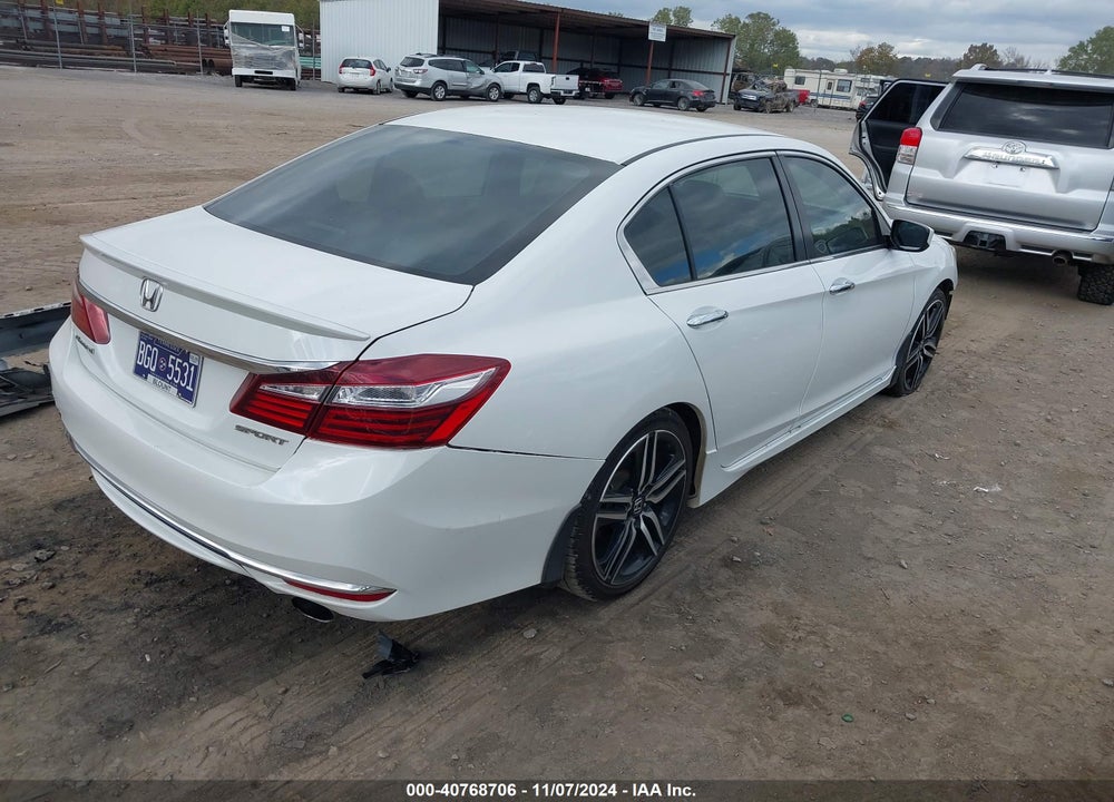 2016 HONDA ACCORD SPORT VIN: 1HGCR2F65GA099365