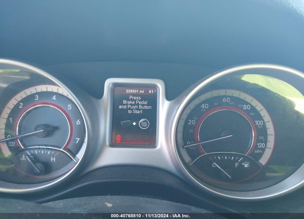 2013 DODGE JOURNEY SXT VIN: 3C4PDCBG1DT592323
