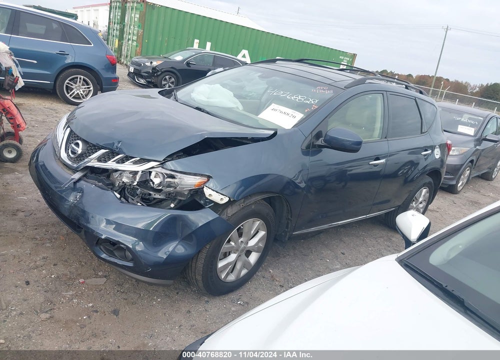 2014 NISSAN MURANO SL VIN: JN8AZ1MU0EW420573