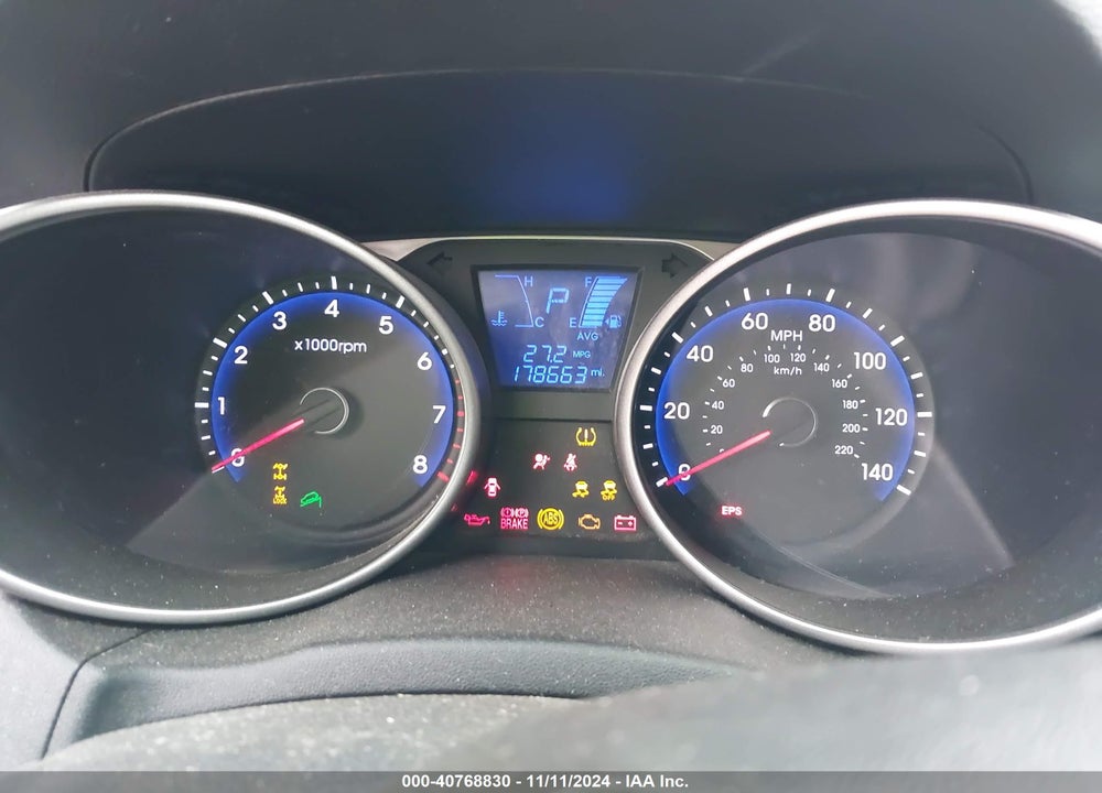 2013 HYUNDAI TUCSON GLS VIN: KM8JUCACXDU763446