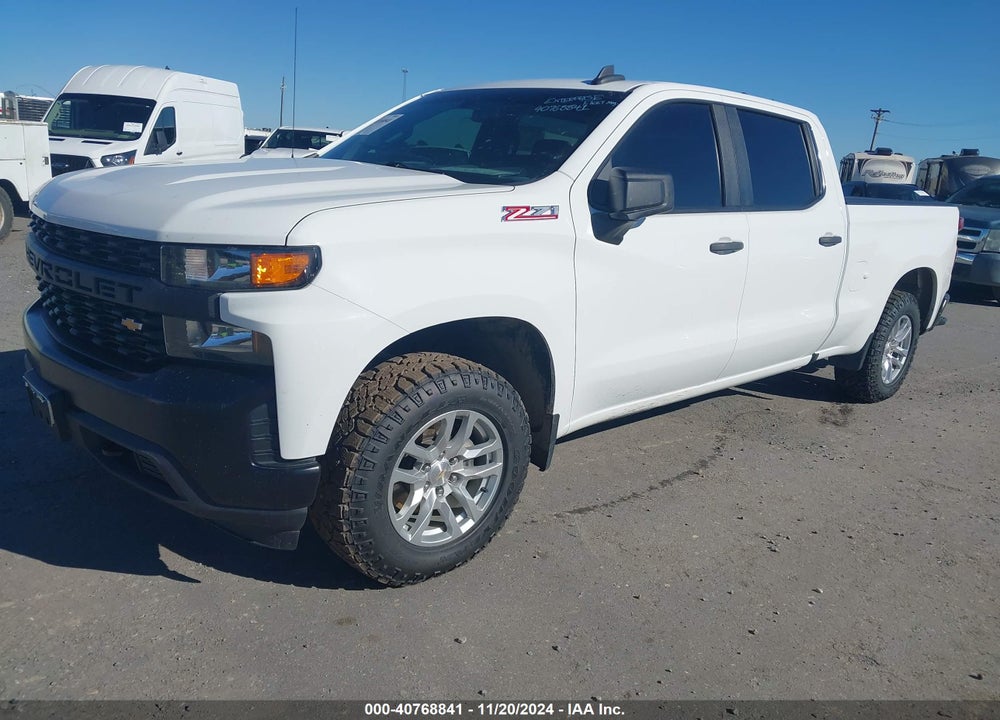 2021 CHEVROLET SILVERADO 1500 4WD STANDARD BED WT VIN: 3GCUYAEF8MG296352