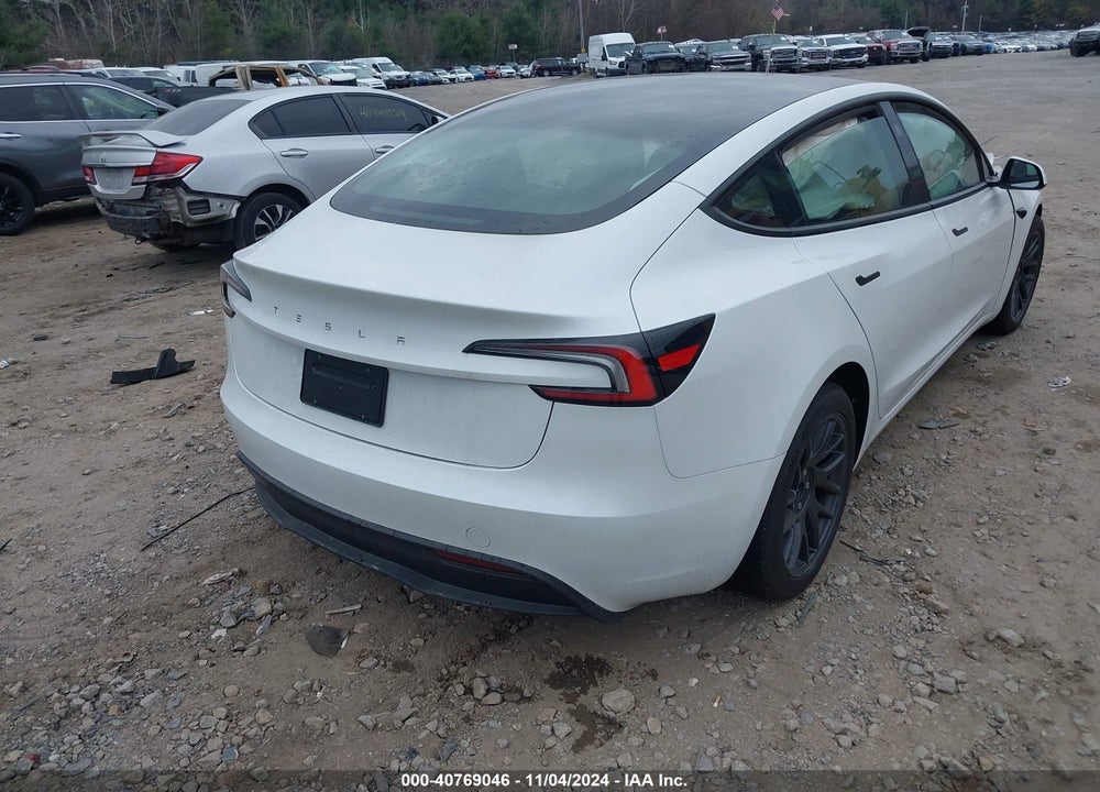 2024 TESLA MODEL 3 REAR-WHEEL DRIVE VIN: 5YJ3E1EA6RF756128
