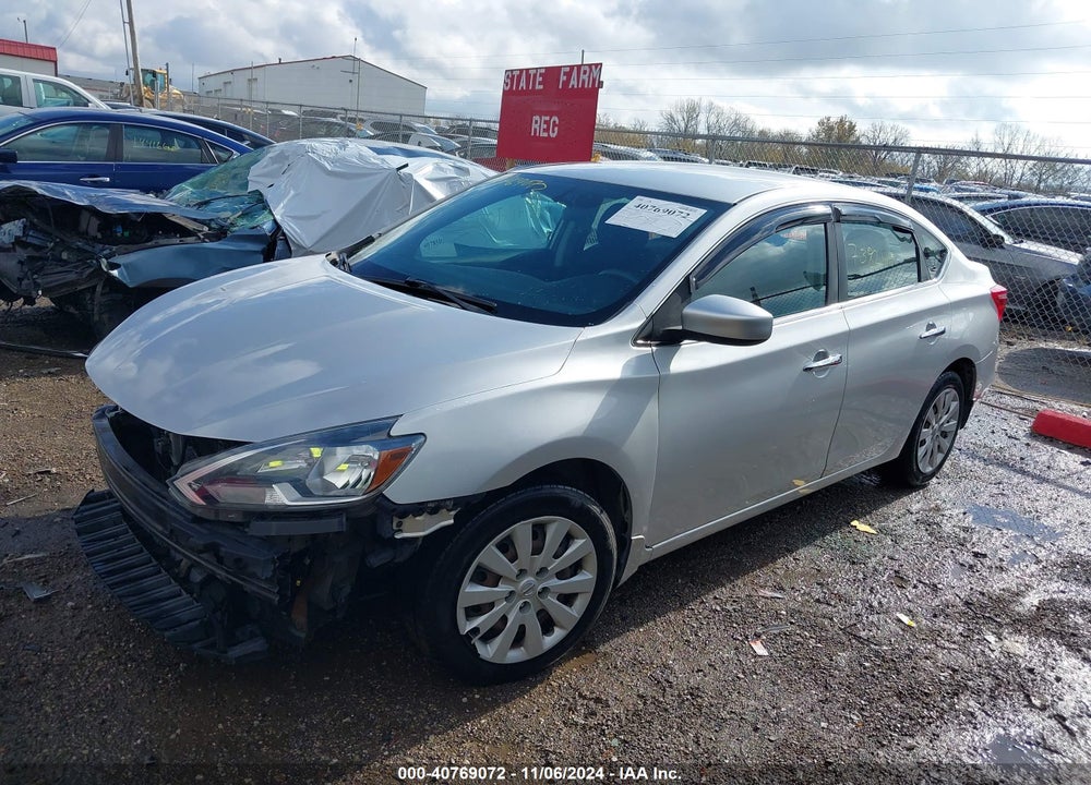 2017 NISSAN SENTRA SV VIN: 3N1AB7AP9HY341680