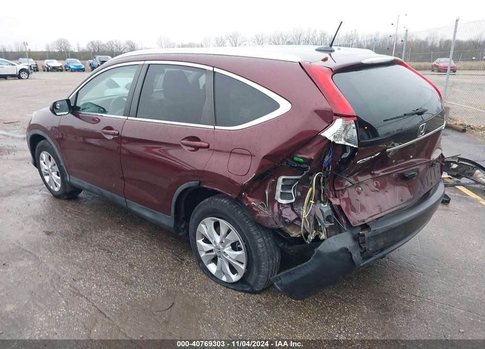 2013 HONDA CR-V EX-L VIN: 5J6RM4H7XDL032201