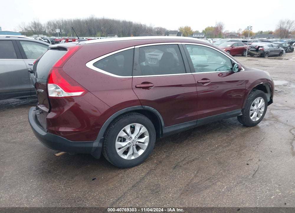 2013 HONDA CR-V EX-L VIN: 5J6RM4H7XDL032201
